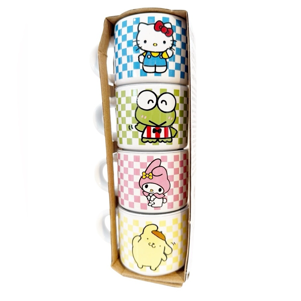 NWT Hello Kitty and Friends Stackable Mugs 3 oz each/set of 4 - Picture 3 of 12